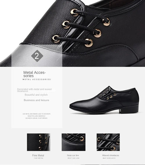 Men's Formal Leather Oxford Shoes for Business and Casual Occasions